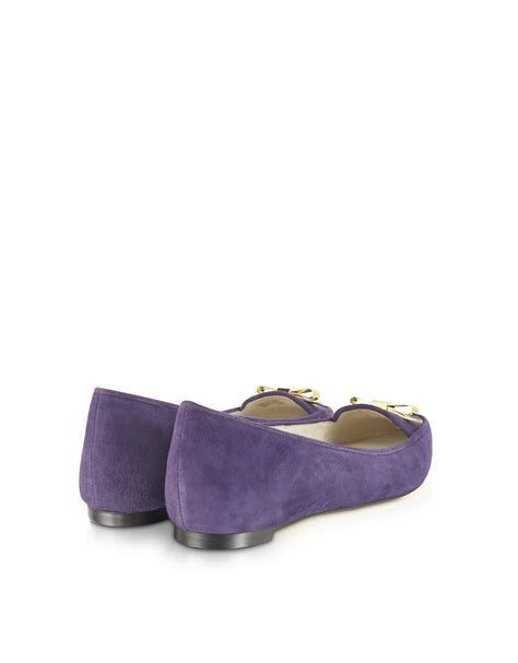 Michael Kors purple shoes